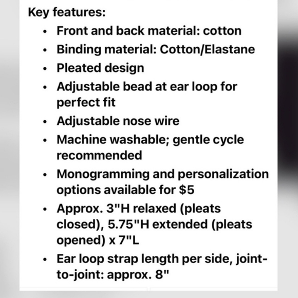 Thirtyone adult face masks 3 Navy, 1 twinkle tree Adjust straps Metal Nose - Picture 5 of 5